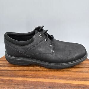 Merrell Shoes Men's 10.5 Black Leather Lace Up Casual Sneaker Oxfords NO INSOLES